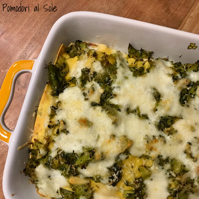 featured image thumbnail for post Lasagne allo zafferano con broccoli e montasio