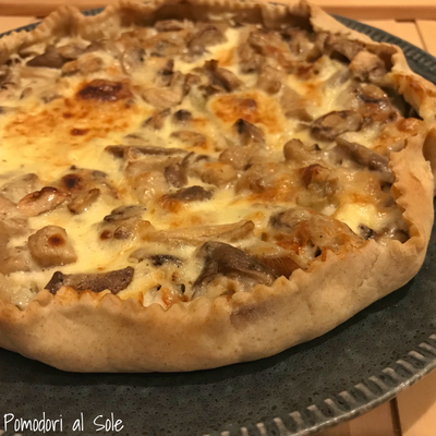 featured image thumbnail for post Quiche ai funghi e gorgonzola 