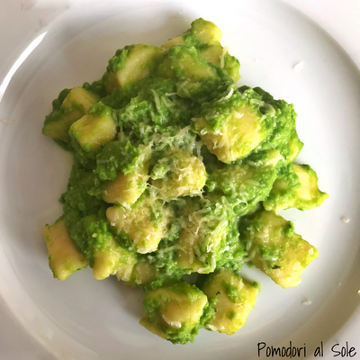 featured image thumbnail for post Gnocchi di patate in crema di piselli e menta